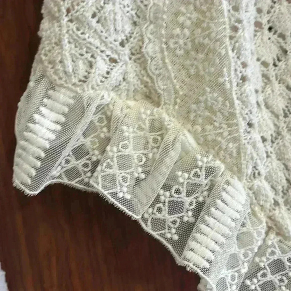 Zara Fringe Bottom Cream Top Size Med - Picture 5 of 8